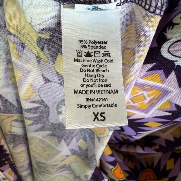 LuLaRoe Disney Carly Donald Duck Dress XS - Picture 6 of 6